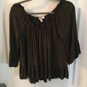 Dark Army Green Blouse